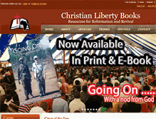 Tablet Screenshot of christianlibertybooks.co.za
